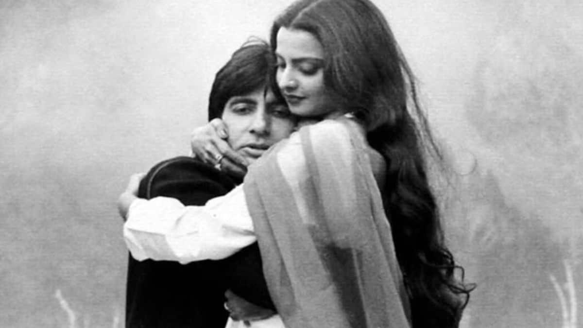 Amitabh Bachchan and Rekh