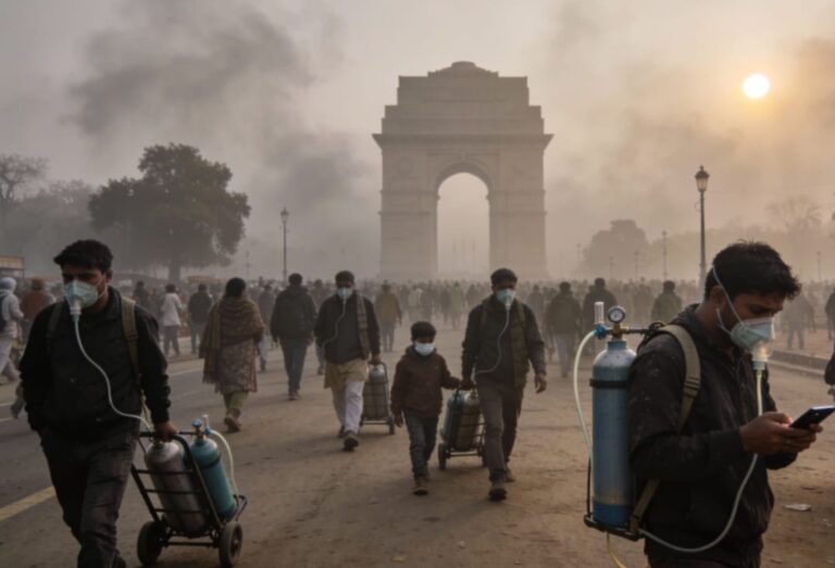 Smog at India Gate
