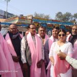 Kapil Bajpai leading rally in Bateshwar for Atal Nagar district demand