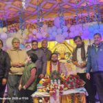 बोदला पार्क वैली अपार्टमेंट में राम कथा के सातवें दिन शबरी प्रसंग का वर्णन करते विकास मनीष शास्त्री