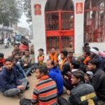Agra Meat Shop Protest