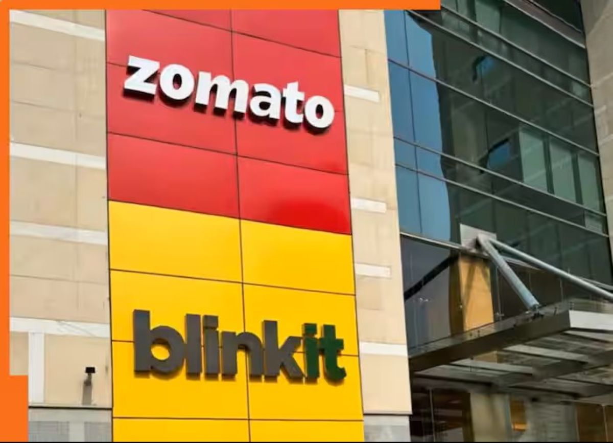 Zomato Blinkit delivery partner delivering food on new year eve record orders