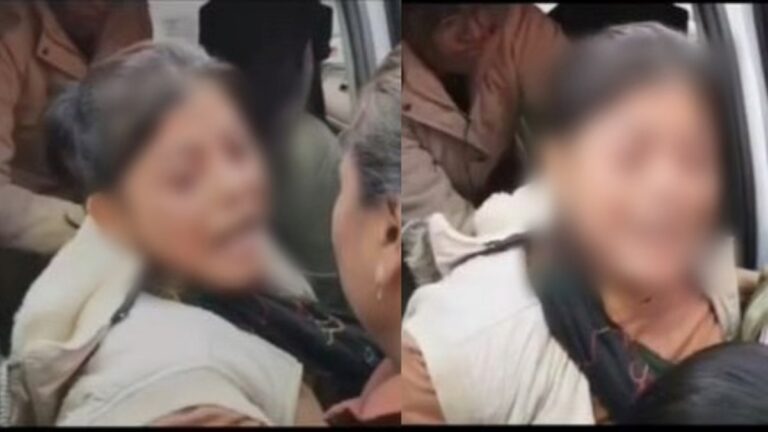 Agra woman parlor owner self immolation attempt Lucknow CM residence police harassment