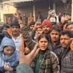 Mathura Ajay Nagar cow slaughter suspicion meat recovery fire in scrap warehouse