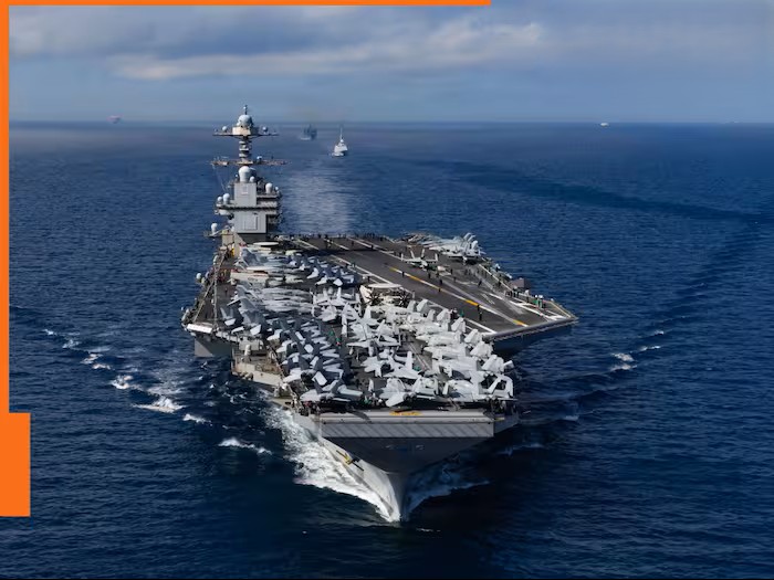 USS Gerald R Ford World's Largest Aircraft Carrier Iran Conflict Abhimanyu Singh
