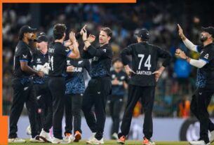 न्यूजीलैंड बनाम श्रीलंका टी20 वर्ल्ड कप 2026 मैच में मिचेल सैंटनर और रचिन रवींद्र का शानदार प्रदर्शन