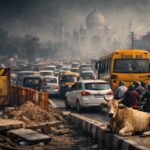 Brij Khandelwal article on Agra Traffic Hell and Pollution