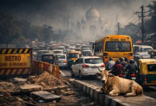Brij Khandelwal article on Agra Traffic Hell and Pollution