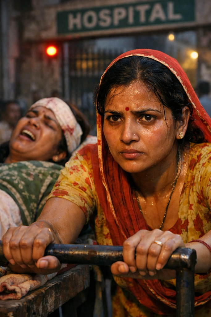 देवरानी ने दिखाया हौसला, ठेले पर लिटाकर अस्पताल पहुंचाई जेठानी