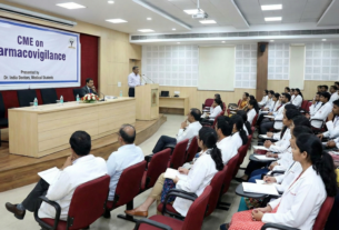 SN Medical College Agra organizes CME on Pharmacovigilance for drug safety, Principal Dr Prashant Gupta, Dr Alka Yadav HOD Pharmacology