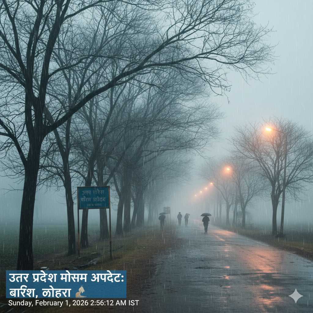 UP Weather Update rain forecast fog cold day alert Agra weather news 2026