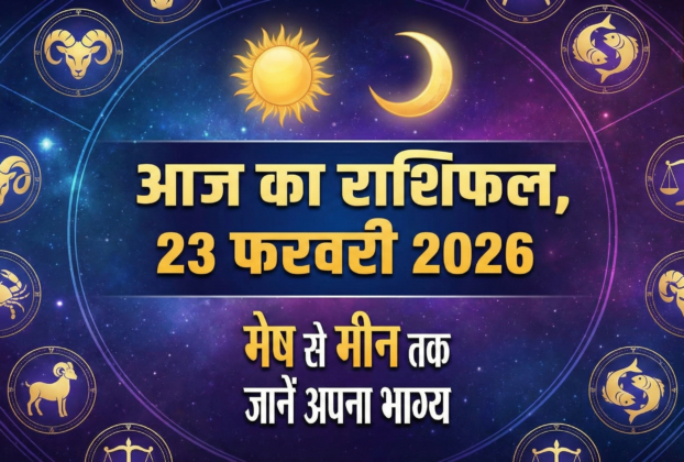 Aaj Ka Rashifal 23 February 2026 Daily Horoscope Astrology Taj News