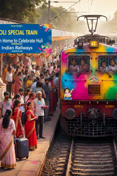 Indian Railways announced Holi Special Trains list for Bihar UP Delhi West Bengal Taj News report