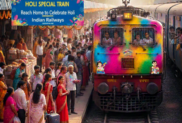 Indian Railways announced Holi Special Trains list for Bihar UP Delhi West Bengal Taj News report