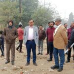 Agra Development News Sikandra Housing Scheme land dispute cleared road construction starts JCB photo