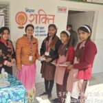 SN Medical College doctor Dr Ruchika Garg addressing students about cervical cancer vaccine at Sardar Patel School Agra health camp