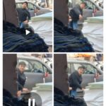 खेरागढ़ में वायरल हुए CCTV वीडियो का एक स्क्रीनशॉट जिसमें वाहन और हमलावर दिख रहा है