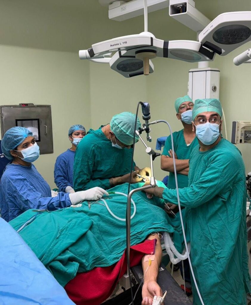 Live Septorhinoplasty surgery demonstration at SN Medical College Agra ENT Department.