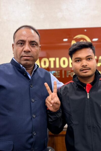 Motion Academy Agra JEE Main 2026 Toppers Shaurya Bansal Result Celebration Taj News