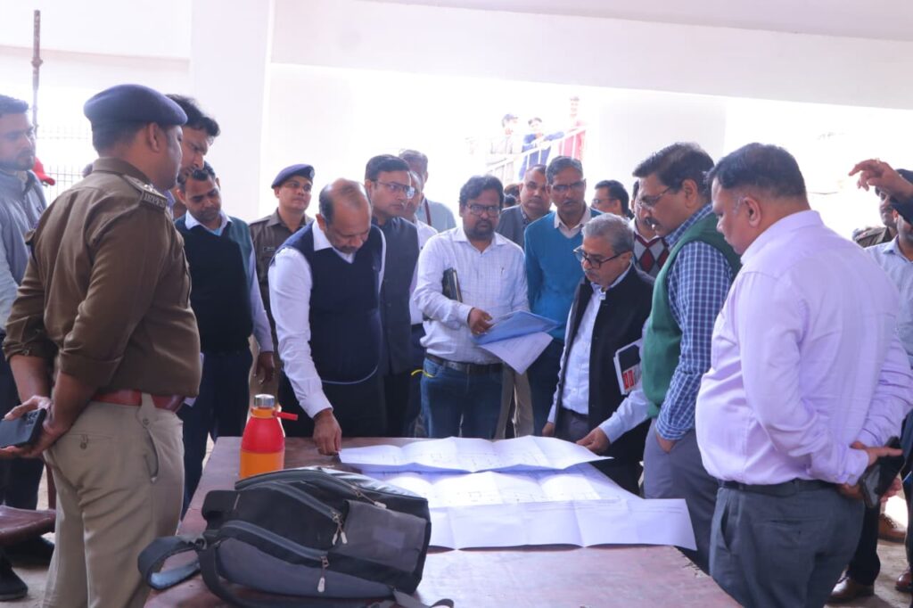 General Manager North Central Railway Naresh Pal Singh inspecting Agra division railway tracks and Amrit Bharat stations