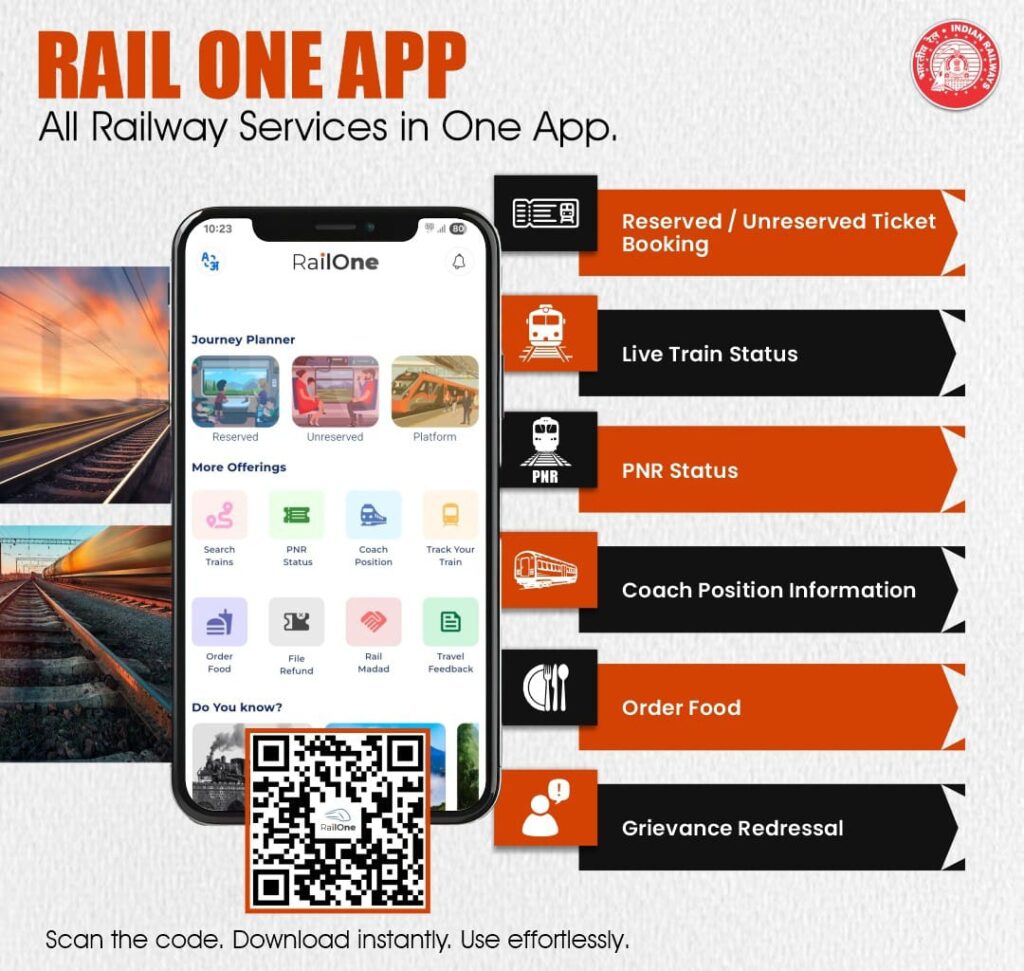 Indian Railways RailOne App 3 percent discount on unreserved general ticket booking via UPI and digital payment Agra Railway Division Taj News