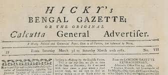 Hicky Bengal Gazette Journalism Vintage Typewriter Opinion