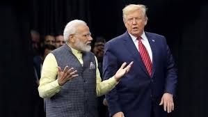 Narendra Modi with Donald Trump