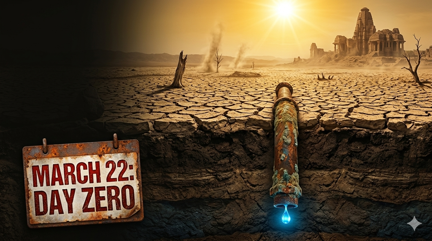 Brij Khandelwal special article on India water crisis, groundwater depletion and Day Zero on World Water Day