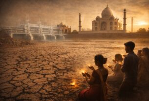 Brij Khandelwal article on dry Yamuna river and Agra Barrage demand