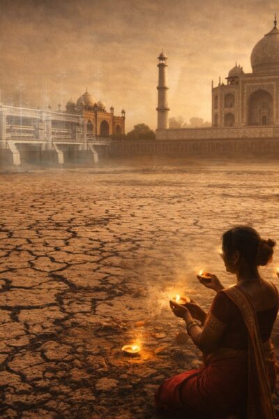 Brij Khandelwal article on dry Yamuna river and Agra Barrage demand