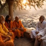 वृन्दावन देवालय समिति के सदस्य यमुना प्रदूषण पर राष्ट्रपति को ज्ञापन सौंपने की रणनीति बनाते हुए।