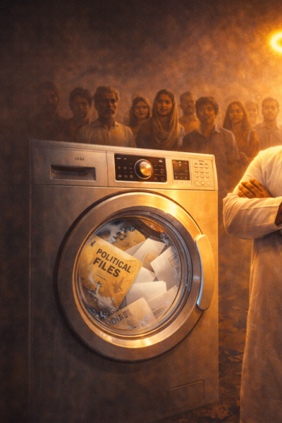 Vishnu Nagar political satire article on morality