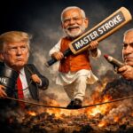 Rajendra Sharma political satire article on Indian diplomacy, Vishwaguru silence and Iran Israel war