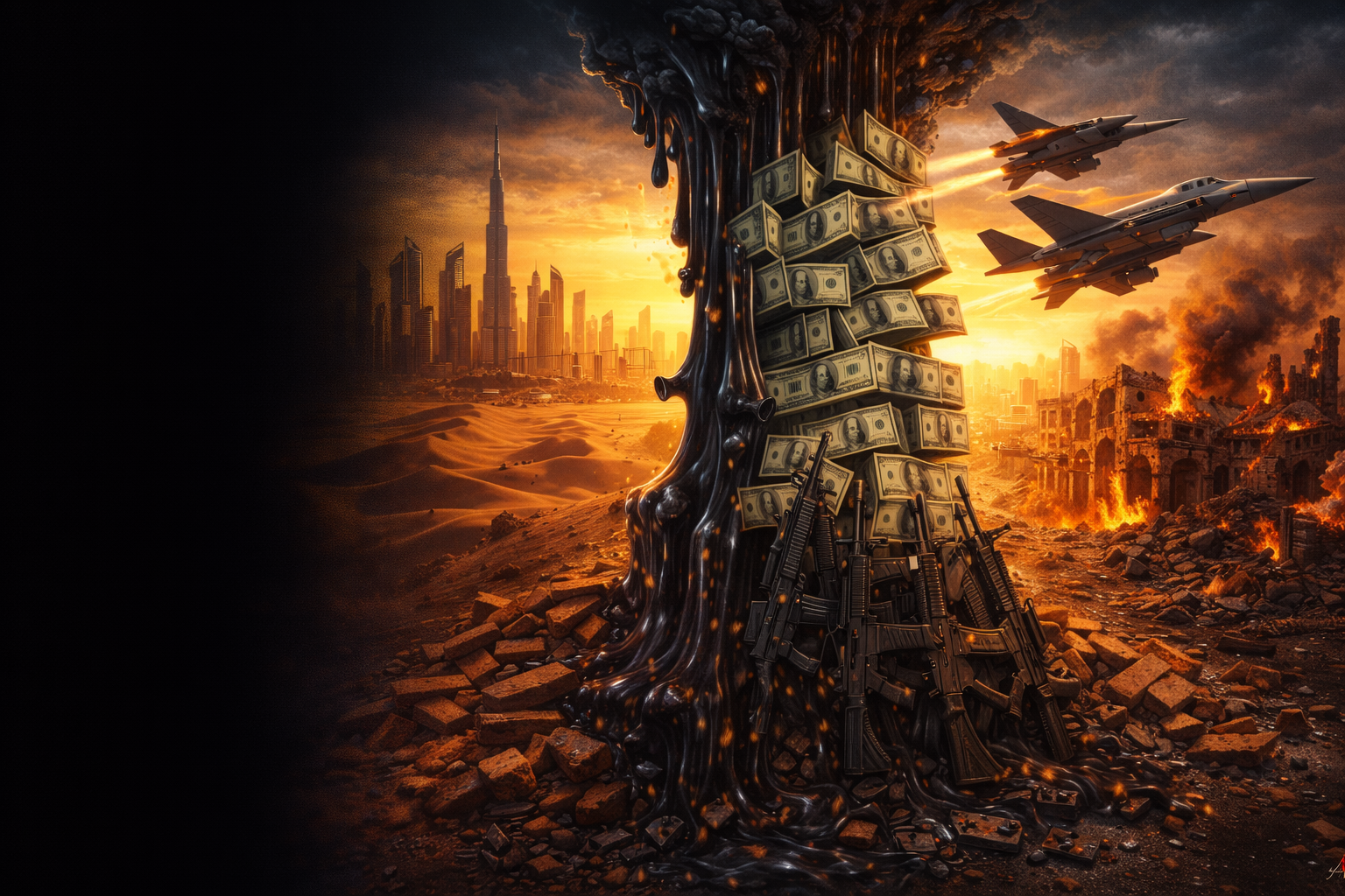 Brij Khandelwal article on Petrodollar curse, middle east oil wealth and war