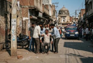 आगरा की मुगल पुलिया पर साकिब पर जानलेवा हमले की रिपोर्ट।