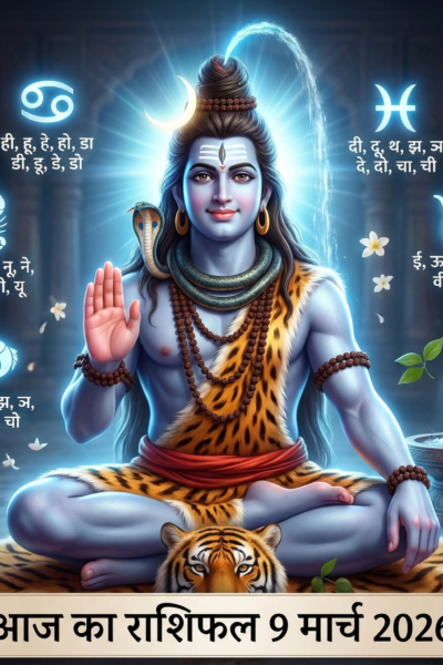 आज का राशिफल 9 मार्च 2026 भगवान शिव की कृपा ताज न्यूज़ आगरा