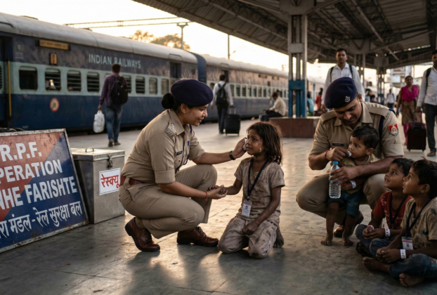 आगरा मंडल आरपीएफ ने ऑपरेशन नन्हे फरिश्ते के तहत 133 बच्चों को बचाया