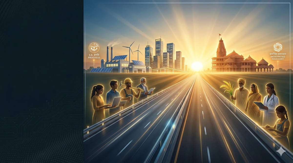 Dr Pramod Kumar article on Uttar Pradesh development model, Viksit Bharat and Yogi government policies