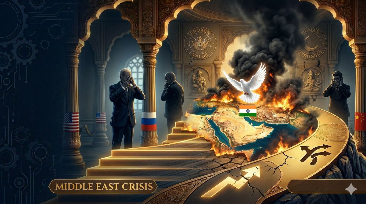 Brij Khandelwal opinion article on Middle East crisis, Iran Israel war and role of India as Vishwaguru