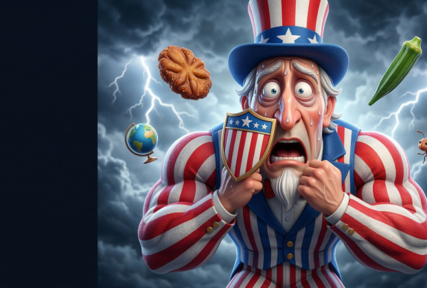 Vishnu Nagar political satire article on American imperialism and foreign policy