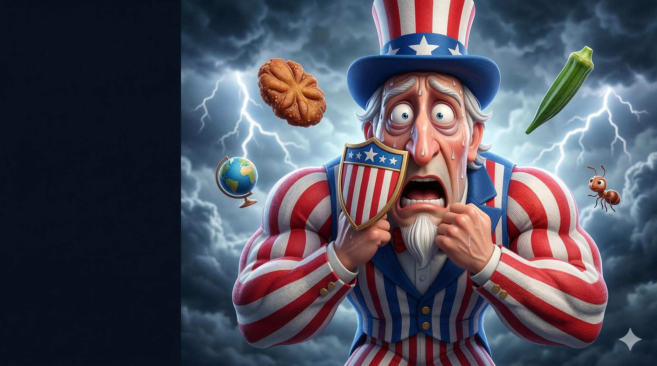 Vishnu Nagar political satire article on American imperialism and foreign policy