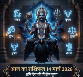 आज का राशिफल 14 मार्च 2026 शनि देव की कृपा ताज न्यूज़ आगरा