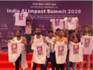 Rajendra Sharma political satire article on AI Summit protests and Galgotias University robot dog
