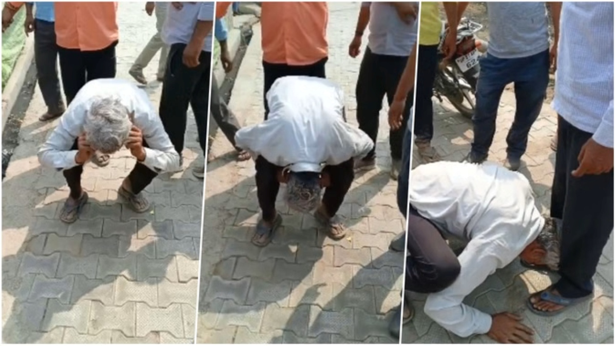 शाहजहांपुर में बुजुर्ग किसान का अपमान