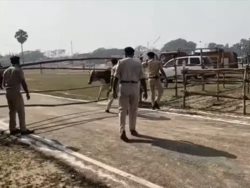 बेगूसराय में सीएम नीतीश की सुरक्षा में चूक