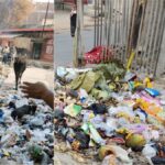 ताज के आसपास कचरे का ढेर