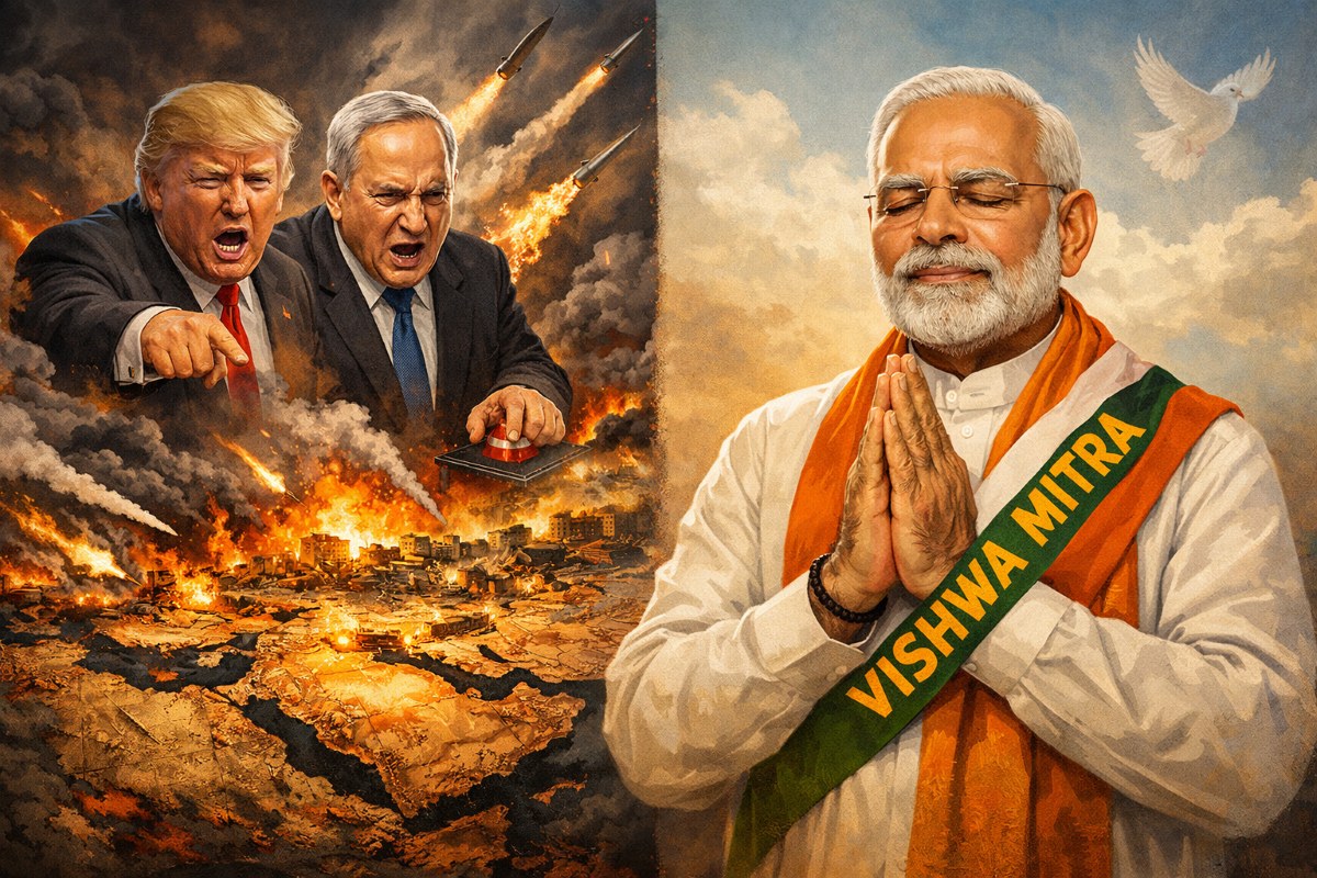 Rajendra Sharma political satire article on Modi government foreign policy vishwa mitra vs vishwa guru claims