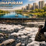 Brij Khandelwal article on Yamuna river pollution and fake real estate township names in Agra