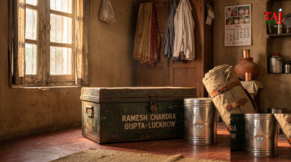 Brij Khandelwal article on nostalgic memories of old household items like trunks canisters and holdalls