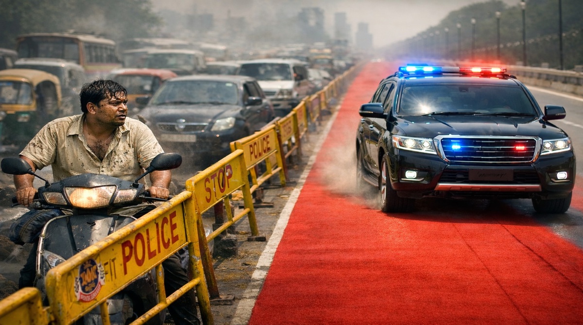 Brij Khandelwal political satire article on VIP culture in India and fake socialism